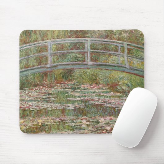 Monet French Japanese Bridge Art Mousepad (Mit Mouse)
