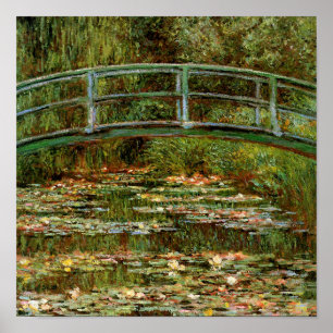 Monet French Japanese Bridge Art Poster