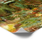 Monet French Japanese Bridge Art Poster (Ecke)