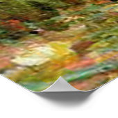 Monet French Japanese Bridge Art Poster (Ecke)