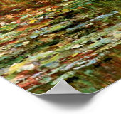 Monet French Japanese Bridge Art Poster (Ecke)