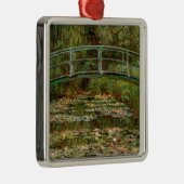 Monet French Japanese Bridge Art Silbernes Ornament (Rechts)