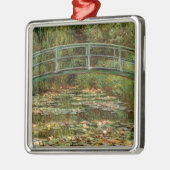 Monet French Japanese Bridge Art Silbernes Ornament (Links)
