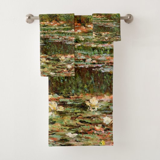 Monet French Japanese Bridge Giverney Badhandtuch Set (Insitu)