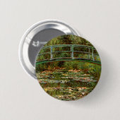 Monet French Japanese Bridge Giverney Button (Vorne & Hinten)