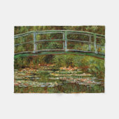 Monet French Japanese Bridge Giverney Fleecedecke (Vorderseite (Horizontal))