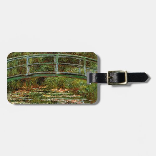 Monet French Japanese Bridge Giverney Gepäckanhänger (Vorderseite horizontal)