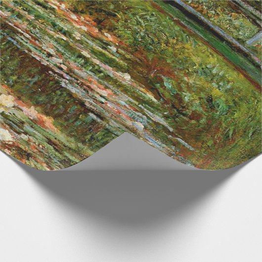 Monet French Japanese Bridge Giverney Geschenkpapier (Ecke)