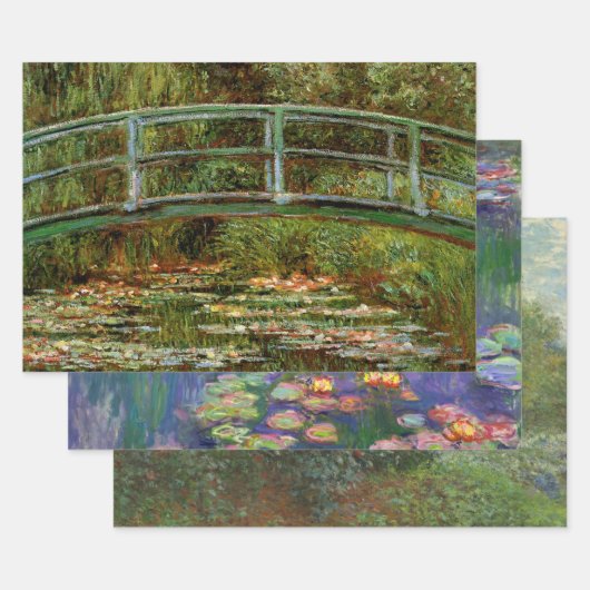 Monet French Japanese Bridge Giverney Geschenkpapier Set (Set)