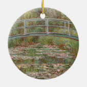 Monet French Japanese Bridge Giverney Keramikornament (Hinten)