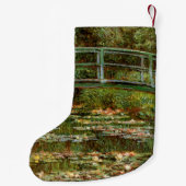 Monet French Japanese Bridge Giverney Kleiner Weihnachtsstrumpf (Rückseite)