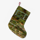 Monet French Japanese Bridge Giverney Kleiner Weihnachtsstrumpf (Vorderansicht (hängend))