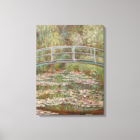 Monet French Japanese Bridge Giverney Leinwanddruck (Vorderseite)