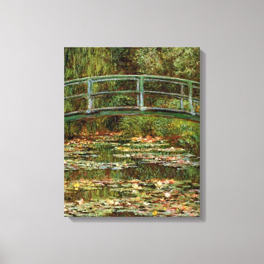 Monet French Japanese Bridge Giverney Leinwanddruck (Vorderseite)