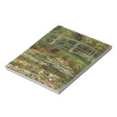 Monet French Japanese Bridge Giverney Notizblock (Rotiert)