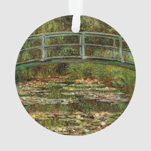 Monet French Japanese Bridge Giverney Ornament (Rückseite)