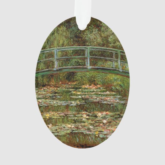 Monet French Japanese Bridge Giverney Ornament (Rückseite)