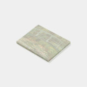 Monet French Japanese Bridge Giverney Post-it Klebezettel (angewinkelt)