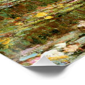 Monet French Japanese Bridge Giverney Poster (Ecke)