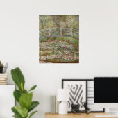 Monet French Japanese Bridge Giverney Poster (Heimbüro)