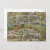 Monet French Japanese Bridge Giverney Postkarte (Vorne/Hinten)