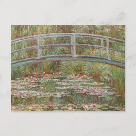 Monet French Japanese Bridge Giverney Postkarte (Vorderseite)