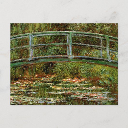 Monet French Japanese Bridge Giverney Postkarte (Vorderseite)