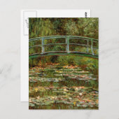 Monet French Japanese Bridge Giverney Postkarte (Vorne/Hinten)