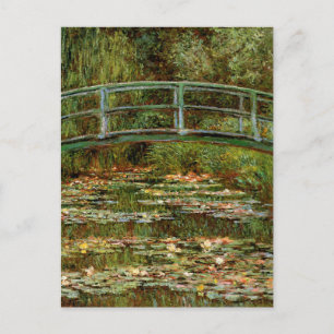 Monet French Japanese Bridge Giverney Postkarte