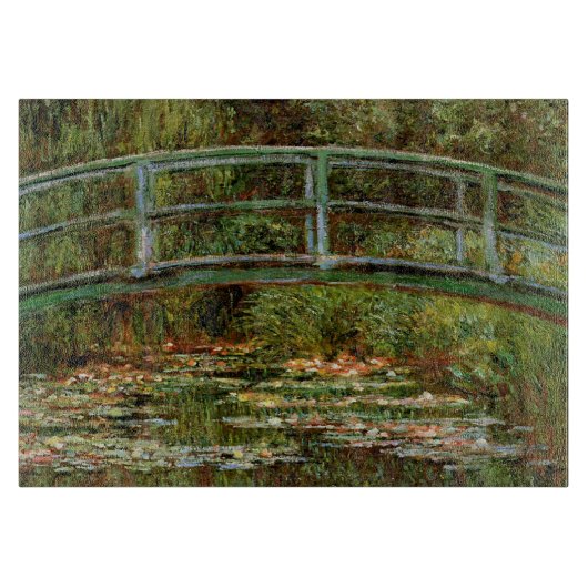 Monet French Japanese Bridge Giverney Schneidebrett (Vorderseite)