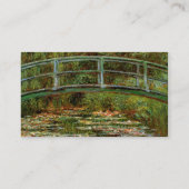 Monet French Japanese Bridge Giverney Visitenkarte (Rückseite)