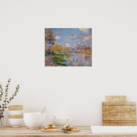 Monet - Frühling an der Seine Poster (Küche)