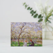 Monet - Frühling Postkarte (Stehend Vorderseite)