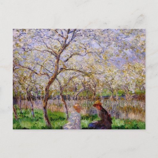 Monet - Frühling Postkarte (Vorderseite)