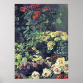 Monet - Frühlingsblumen Poster (Vorne)