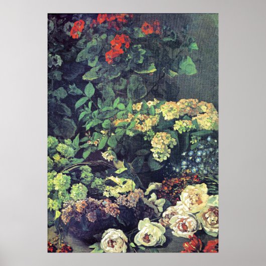 Monet - Frühlingsblumen Poster (Vorne)