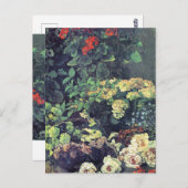 Monet - Frühlingsblumen Postkarte (Vorne/Hinten)
