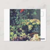 Monet - Frühlingsblumen Postkarte (Rückseite)