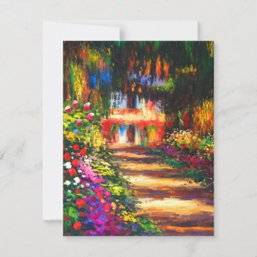 Monet Garden at Giverny Card (Vorderseite)