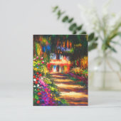 Monet Garden at Giverny Card (Stehend Vorderseite)