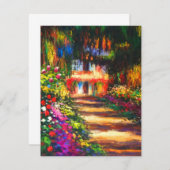 Monet Garden at Giverny Card (Vorne/Hinten)