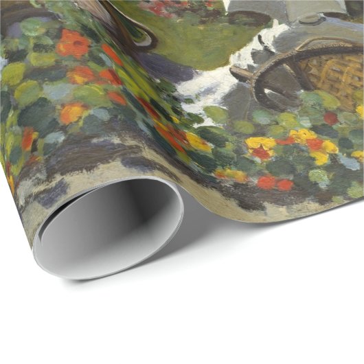 Monet Garden bei Sainte-Adresse Malerei Geschenkpapier (Rolleneckpunkt)