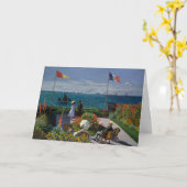 Monet Garden bei Sainte-Adresse Malerei Karte (Gelbe Blume)