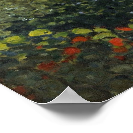 Monet Garden bei Sainte-Adresse Malerei Poster (Ecke)