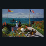 Monet Garden bei Sainte-Adresse Malerei Poster<br><div class="desc">Impressionistisches Gemälde von Monet - Klassische Meisterwerke - Claude Monets beeindruckende Malserie - Garten bei Sainte-Adresse</div>