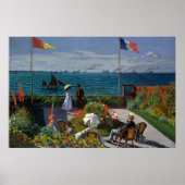 Monet Garden bei Sainte-Adresse Malerei Poster (Vorne)