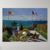 Monet Garden bei Sainte-Adresse Malerei Poster (Vorne)