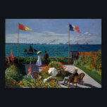 Monet Garden bei Sainte-Adresse Malerei Poster<br><div class="desc">Impressionistisches Gemälde von Monet - Klassische Meisterwerke - Claude Monets beeindruckende Malserie - Garten bei Sainte-Adresse</div>
