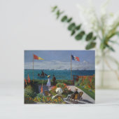 Monet Garden bei Sainte-Adresse Malerei Postkarte (Stehend Vorderseite)