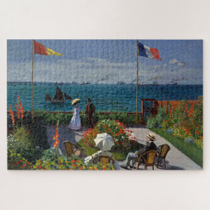 Monet Garden bei Sainte-Adresse Malerei Puzzle